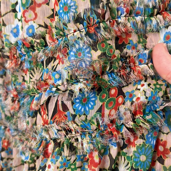 RTR 
Ted Baker London
Amadea Skirt Maxi Skirt Size 3 Multicolored Floral pleated - Picture 7 of 10